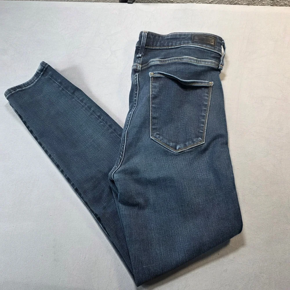 Abercrombie & Fitch Simone High Rise Ankle Jeans Dark Wash Blue Size 27 4R Slim‎